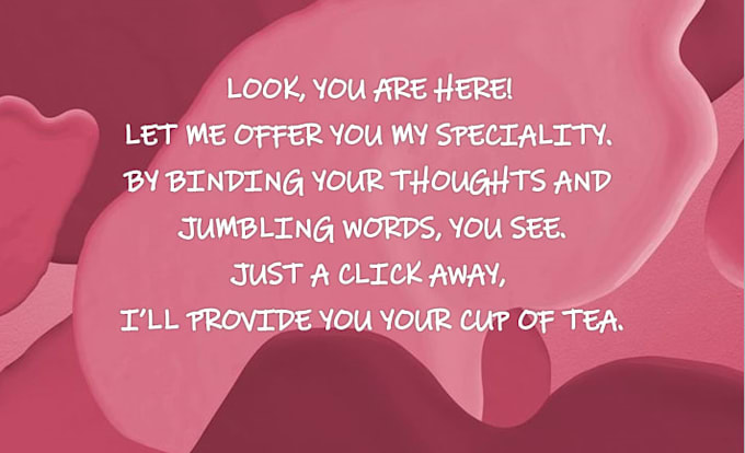 write you an excellent poem