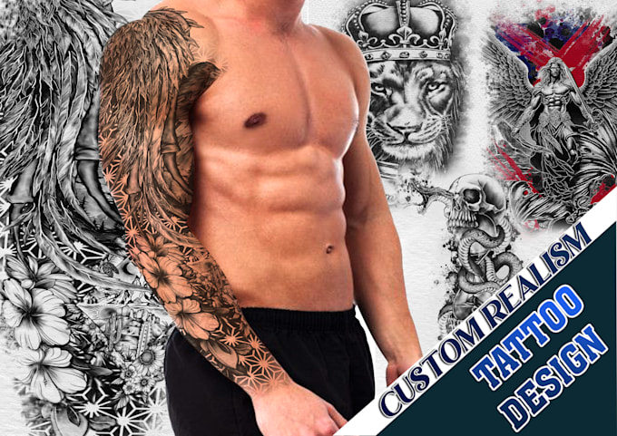 create stunning custom realism tattoo sleeves