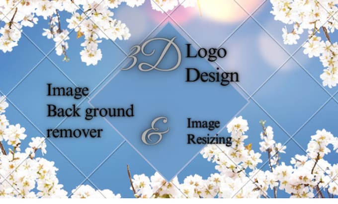 3d logo design background remove and change perfectly