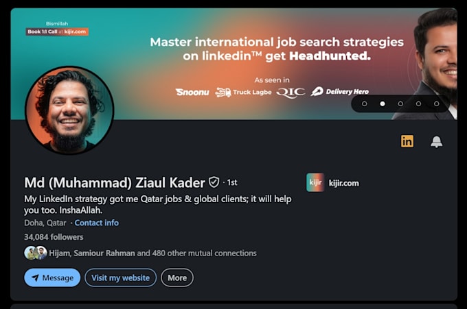 do linkedin profile optimization for personal branding