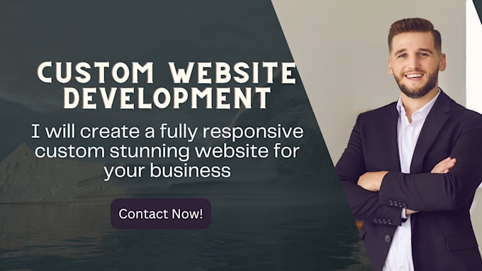 build custom website as full stack website developer, website development