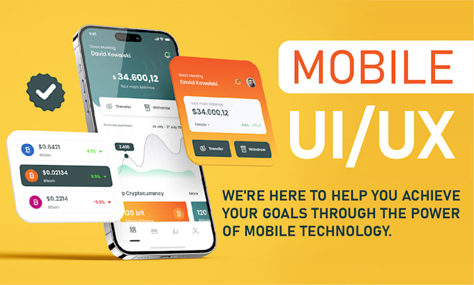 design mobile and tablet app in figma