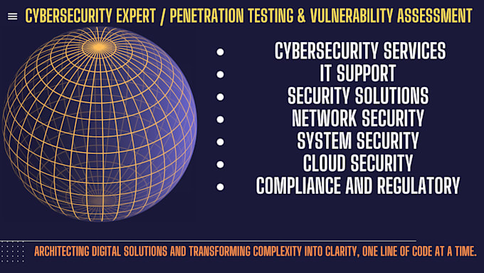do cybersecurity, penetration testing and vulnerability test
