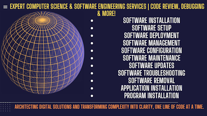 do computer science and software engineering services