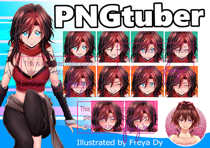draw pngtuber anime character