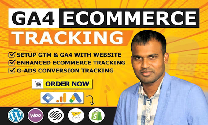 setup google analytics 4, ga4 ecommerce tracking, ads conversion tracking, gtm