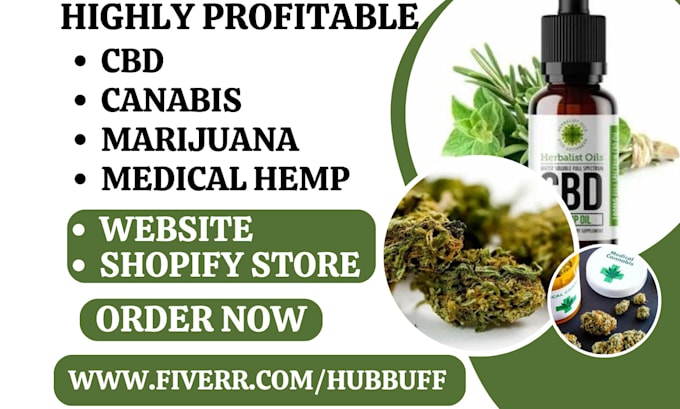 design medical cannabis cbd shopify tobacco marijuana weed vape hemp website