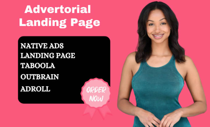 Create advertorial landing pages for native ads taboola outbrain and