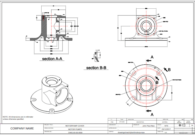 draw 2d and 3d mechanical or any technical drawing at very affordable price