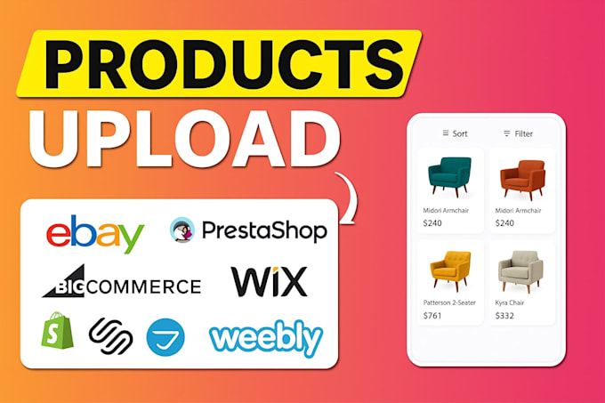 upload products on tiktok temu etsy shopify ebay amazon wix ecwid shein and va