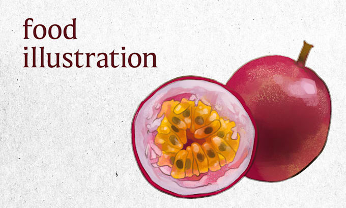 do digital food illustrations for your brand or menu