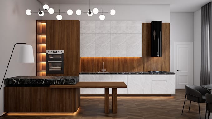 do realistic architecture interior, exterior 3d rendering