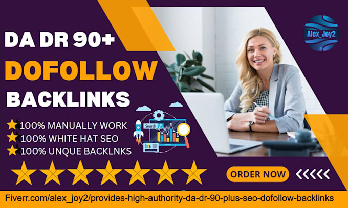 provides high authority da dr 90 plus seo dofollow backlinks