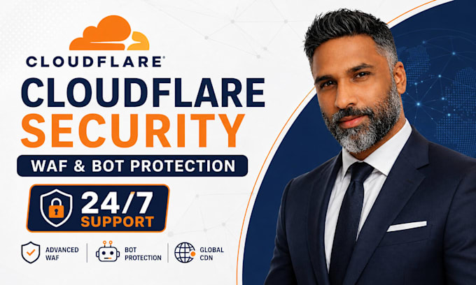 configure cloudflare security, waf firewall rules and bot protection