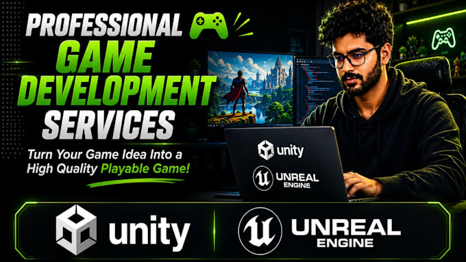 be your expert unity game developer for android ios webgl 2d and 3d games