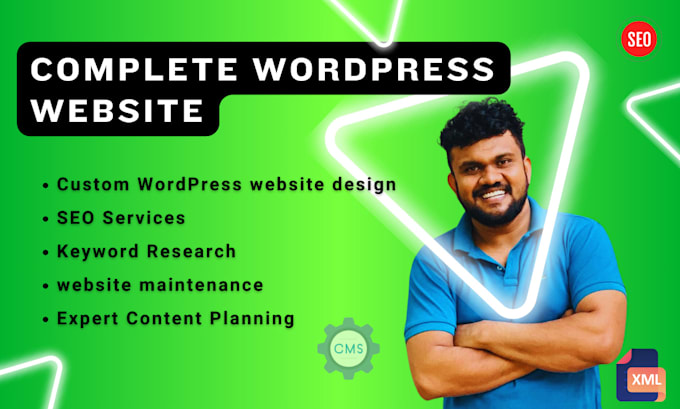build a responsive complete wordpress website design