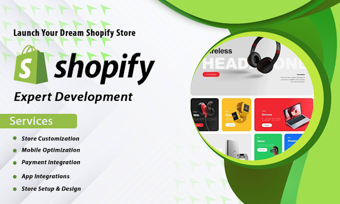 shopify store design or shopify website design