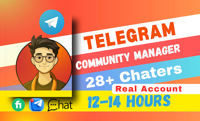 be telegram community manager or admin with 28 chatters in crypto project