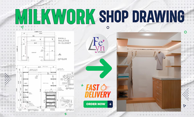 do millwork shop drawings,furniture,kitchen with autocad