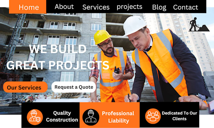 design construction website remodelling website in word press