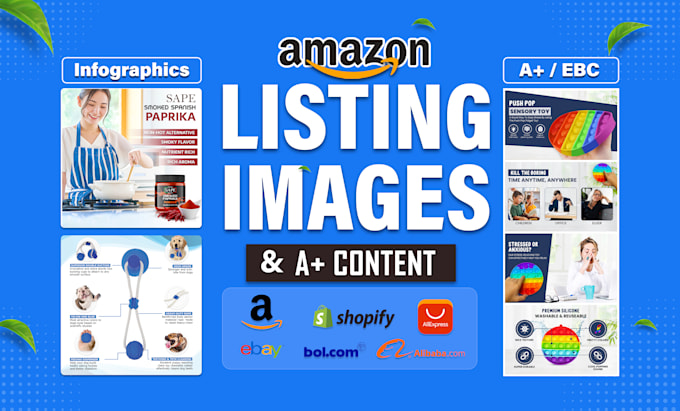 design amazon listing images and a plus content ebc