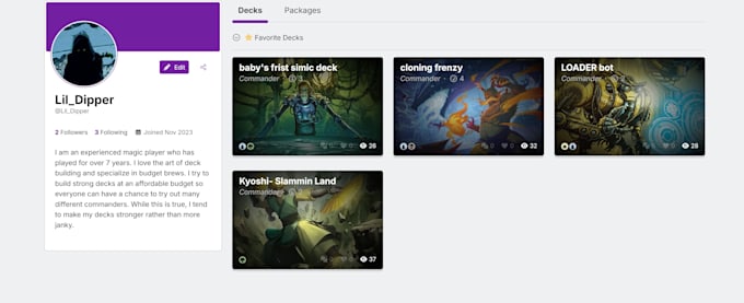 be your mtg deck consultant or create a custom commander deck for you