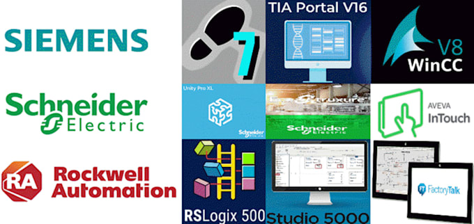 do plc hmi for siemens schneider rockwell wincc intouch