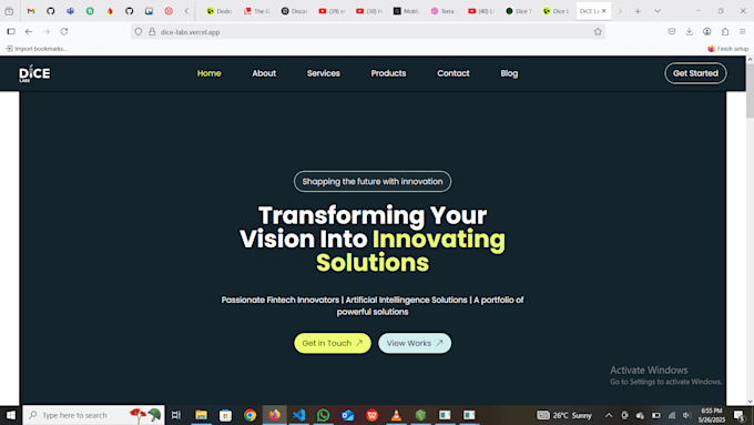 create a professional corporate website for your business