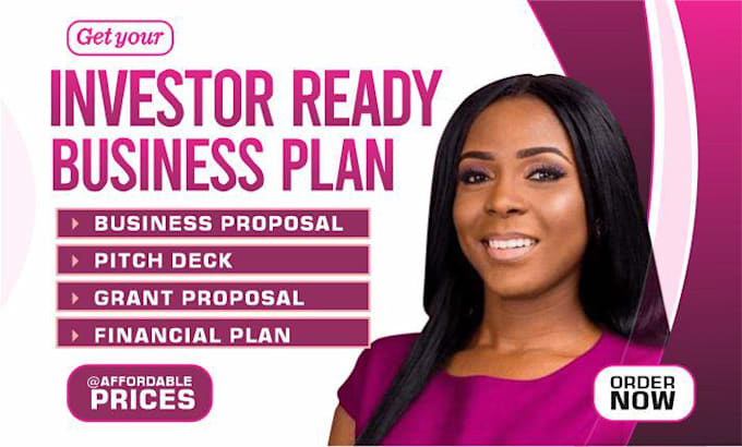 write business plan for investors, startups, and grants