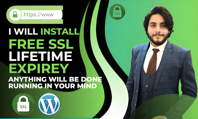 install free SSL certificate, http to https with lifetime expirey