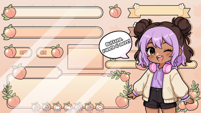 design a visual novel game ui