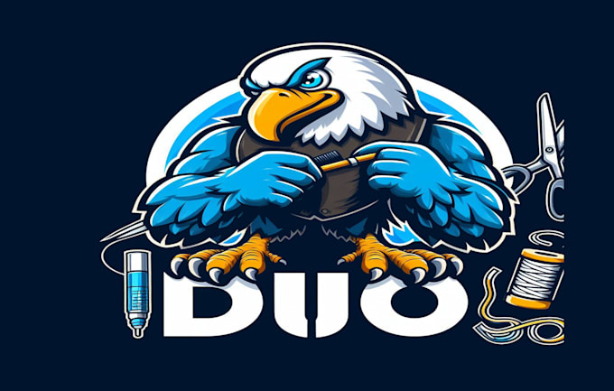 do, make, style, bog, bird, mascot, logo