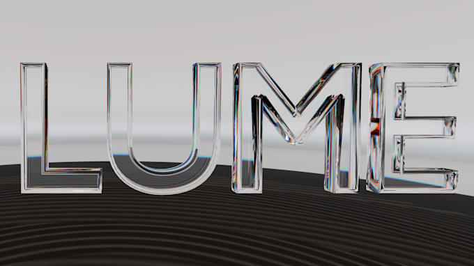 turn your logo into 3d glass effect