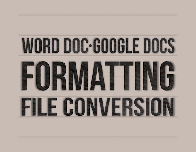 format your microsoft word and google docs