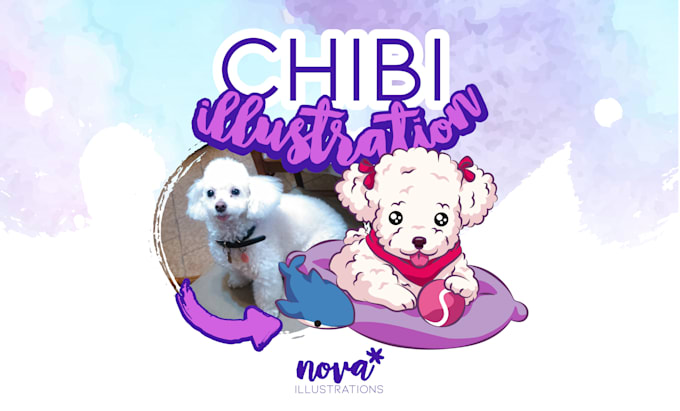 illustrate you as an anime chibi style
