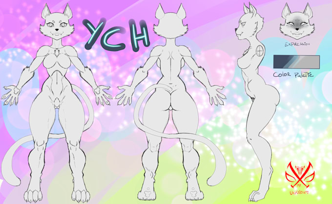 create a reference sheet for your furry or human character