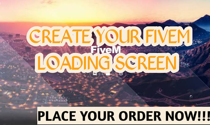 Create your fivem logo banner and fivem loading screen