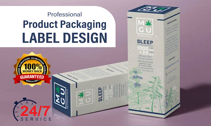 professional product packaging and label design