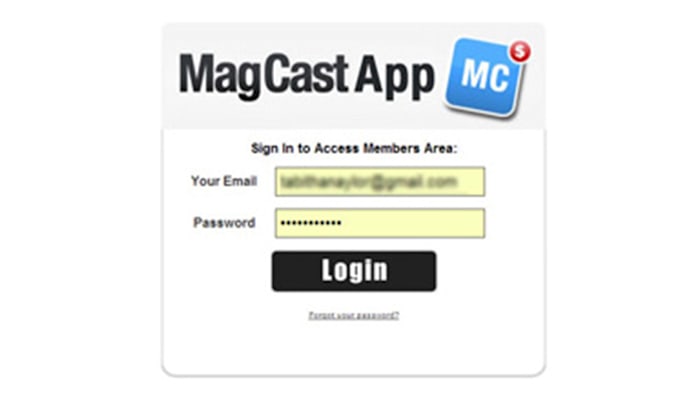 design ebook for apple newsstand, magcast