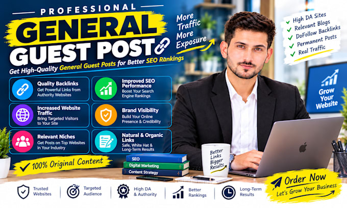 do high da guest post, general guest post with do follow backlinks