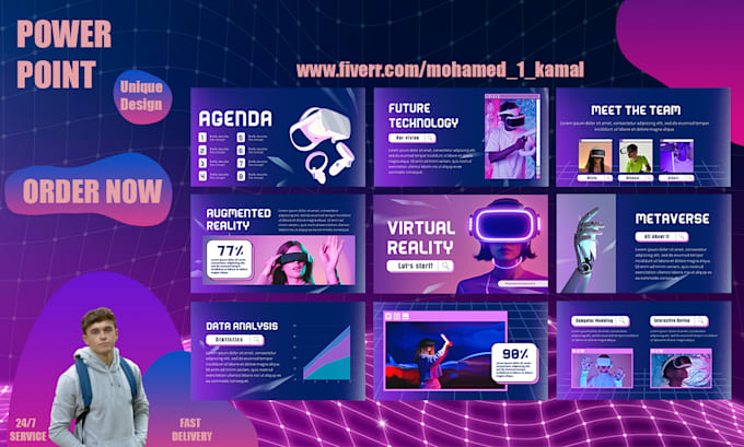 custom presentation design in powerpoint and canva