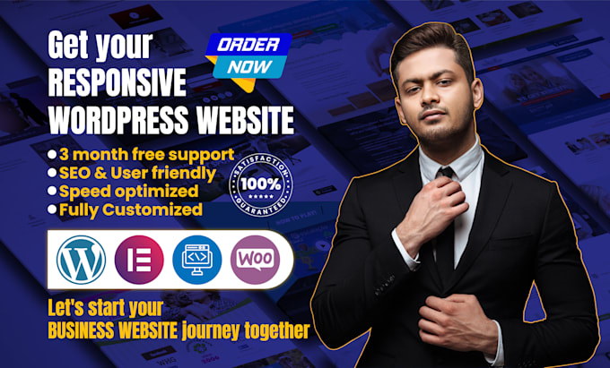 responsive business website design, wordpress, landing page, website development