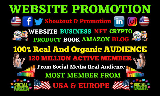promote and advertise your website,discord,crypto,nft,blog,token or anything