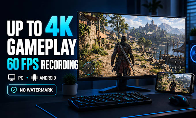 record high quality gameplay footage in 4k 60fps