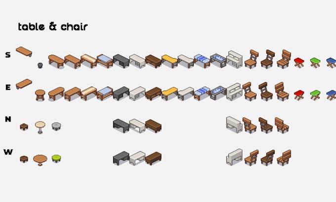 make a pixel art object as a tileset for your gather town