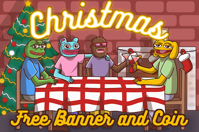 custom funny meme coin art for your website and social media