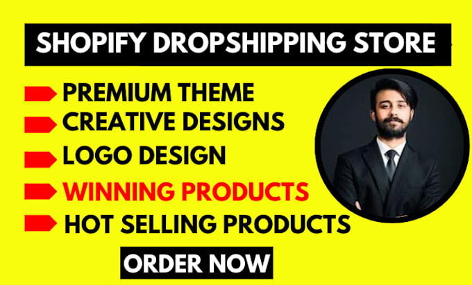 build shopify website, design or redesign shopify store, dropshipping store