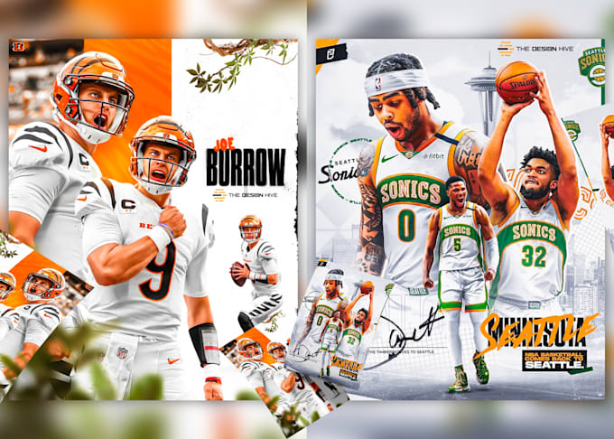design perfect sports graphics, flyer or posters