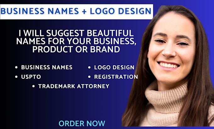 Suggest unique names for brands, business and design your logo by ...