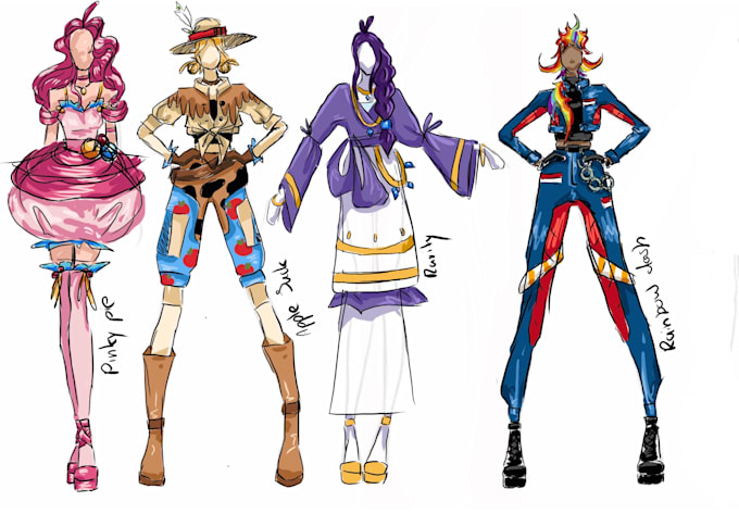 Create character designs in various forms by Victoria_ko_ | Fiverr